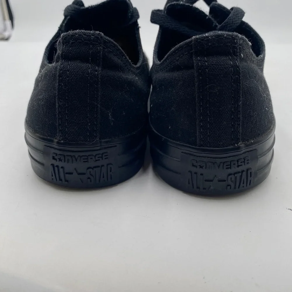 Converse Chuck Taylor All Star Low Top Sneaker Mens 9 Black M5039 Triple Black - Picture 8 of 14